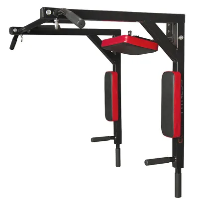 Produktbild von CCLIFE Multigriff Klimmzug Wandmontage Dip station 2in1 Pull Up Bar Klimmzugstange Wand Belastbarkeit bis 120 kg Fitnessgeräte Wandbefestigung