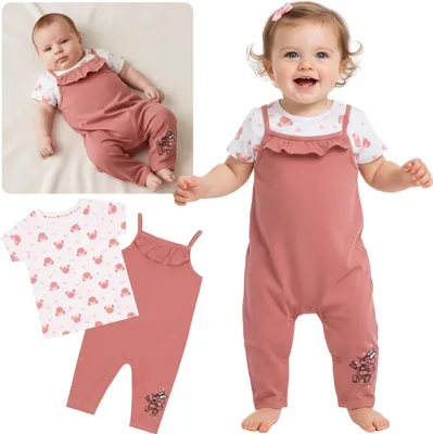Produktbild von DISNEY Minnie Mouse BABY, weiches Set für Mädchen, BAUMWOLL-Set als Geschenk 86