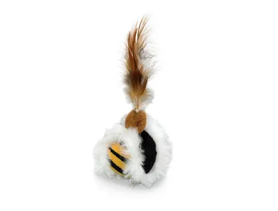 Produktbild von Nobby Plüsch Ball mit Federn, mit Catnip 5 cm