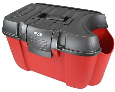 Produktbild von Putzbox Koala in blau oder rot von USG Kunststoffbox mit Flaschenfach