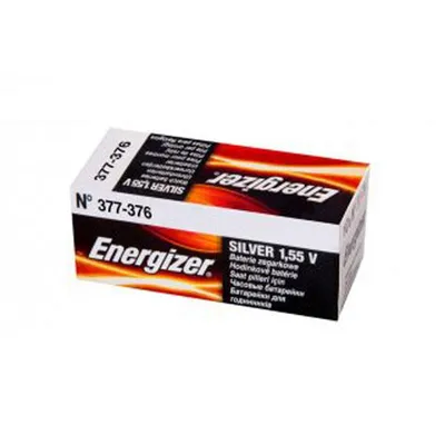 Produktbild von Energizer 377/376 Uhrenbatterie 24mAh 1,55V 1er Blister SR626SW, SR626W, SR66 Silver Oxid Batterie 1er-Miniblister E1115301