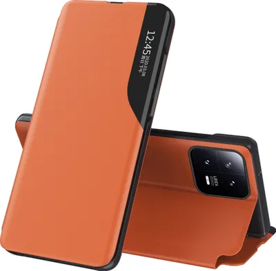 Produktbild von Hülle für Xiaomi 13 Pro, Flip Stand Cover PolyurethanLeather Case Cover for Xiaomi 13 Pro Orange