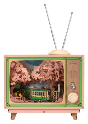 Zdjęcie produktu dla Puzzle 3D, pozytywka Sakura Dreamy Tour, RoLife, drewno, 283 elementy