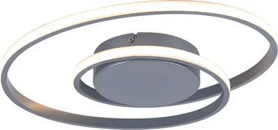 Produktbild von Reality Zibal LED Deckenleuchte  22W ⌀39cm dimmbar Titanfarbig warmweiss
