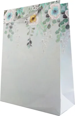 Produktbild von Geschenktüte Groß Blumenmotiv 30x40cm - Edle Papiertüte für Geschenke Stabil & Bunt