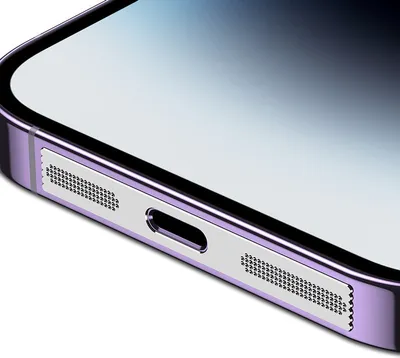 Produktbild von INF Staubnetz für iPhone 12/13/14 Lautsprecher Silber