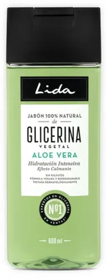 Imagen del producto de Jabón Lida, 100% natural, con glicerina y aloe vera, 600 ml