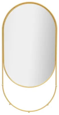 Zdjęcie produktu dla Lustro ścienne z haczykami 40 x 80 cm