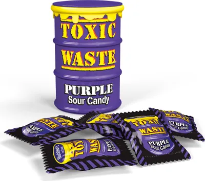 Produktbild von Toxic Waste Sour Candy Drum Purple (12 x 42g)