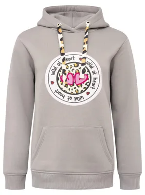 Produktbild von Zwillingsherz Damen Hoodie mit Kapuze – Kuscheliger Oversize Kapuzenpullover – W