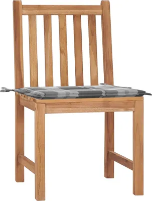 Produktbild von vidaXL Gartenstühle 2 Stk. mit Kissen Massivholz Teak