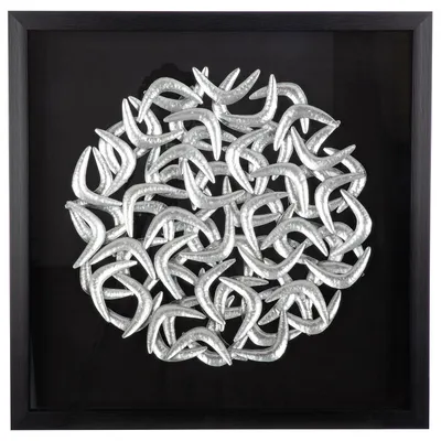 Produktbild von Casablanca by Gilde Bild quadratisch Salerno schwarz H. 60 cm, 71939