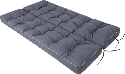 Produktbild von HobbyGarden Schaukelauflage Pola 180 cm – große Auflage für Schaukel & Bank, 8–10 cm dick, pflegeleicht, inkl. 2 Kissen