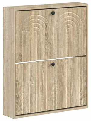 Image de Armoire à chaussures murale ALKMAAR, dimensions : 71 x 17 x 86 cm