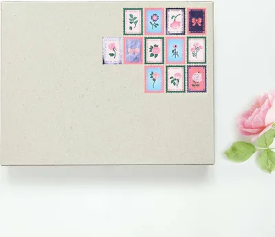 Produktbild von Mini Sticker La vie en Rose, BriefmarkenMIX, 120 Stk