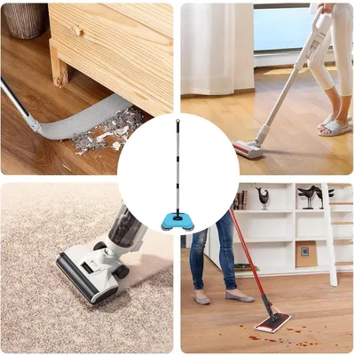Produktbild von Handkehrmaschine – 101,6 cm (40 Zoll), manuelles Design | tragbares Haushaltswerkzeug zur effizienten Reinigung von Laminatböden