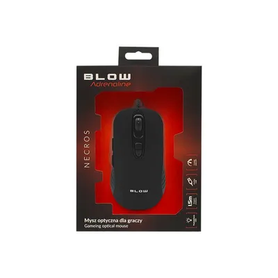 Obrázok produktu pre Myš optická drôtová BLOW Adrenaline NECROS gameing