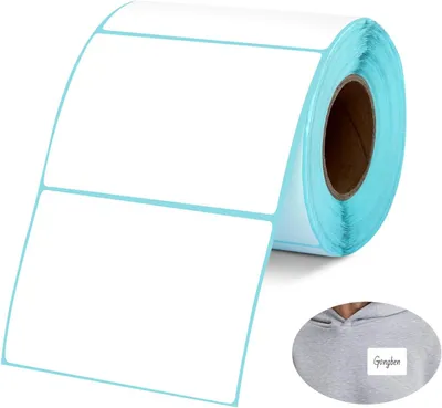 Produktbild von Namensschilder für Kleidung - 92 x 56 mm - 500 Stück - Selbstklebende Namensetiketten - Blanko - Namensschilder - Beschriftbar
