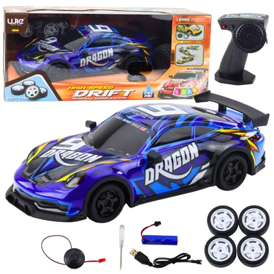 Productafbeelding van Rc-sportwagen met verlicht driftlichaam blauw