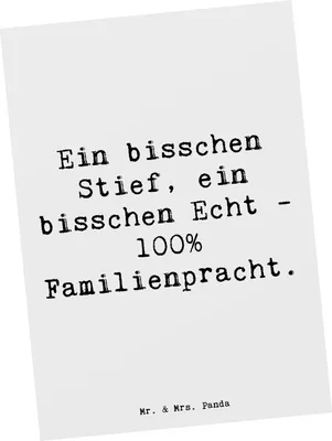 Produktbild von Mr. & Mrs. Panda Postkarte Spruch Liebe Stiefenkel - Weiß - Geschenk, Familienzusammenhalt, Familienbindung, Ansichtskarten, Familienstrukturen, Großeltern, Ansichtskarte