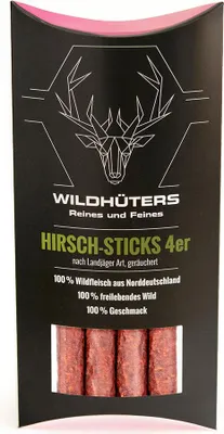 Produktbild von WILDHÜTERS Hirsch-Sticks, 4 Stück