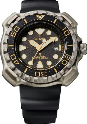 Produktbild von Citizen Uhr BN0220-16E Eco Drive Titan Taucheruhr 20 ATM Bar Herrenuhr schwarzes Zifferblatt 46mm