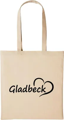 Produktbild von Huuraa Baumwollbeutel Gladbeck Geschenk Einkaufstasche Natural 10 Liter Baumwolle Gladbeck Accessoire