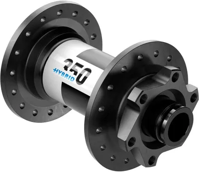 Image de VR-Nabe DT Swiss 350 Hybrid MTB DB 110mm/15mm TA Boost, IS 6-L., 32 Loch