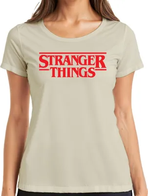 Produktbild von Stranger Fan Geschenk Hawkins Upside Down Retro 80er Serienfan Damen T-Shirt, Natur, M