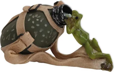 Immagine prodotto di Figurina in Vetroceramica "Paul la rana assetata", 7 cm, come oggetto decorativo