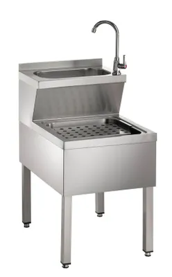 Produktbild von Handwasch-Ausgussbeckenkombination aus CNS 500 x 700 x 850mm