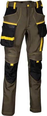 Produktbild von Cofra Arbeitshose Stretch, mit Nageltasche braun 58