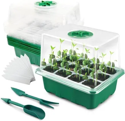 Image de Kit de germination 6 pièces, mini-serre, idéal pour la germination