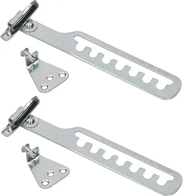 Immagine prodotto di KOTARBAU® Set di 2 regolatori di inclinazione per finestre Fermavetri Protezione antisfondamento Chiusura per la regolazione dell'apertura della finestra Fermavetro Fermavetro Fermavetro Argento