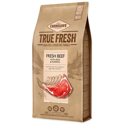Productafbeelding van Granulaat voor honden, Carnilove True Fresh Rundvlees, voor volwassen honden, 11,4 kg
