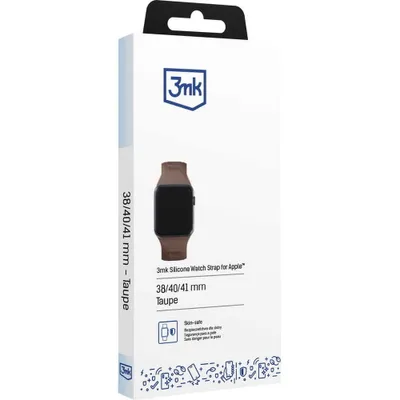 Zdjęcie produktu dla 3MK 5903108565691, Pasek od zegarka, Apple, Watch series 1/2/3/4/5/6/7/8/9/SE/Ultra, Silikon, Stal nierdzewna, 38/40/41 mm, Pudełko