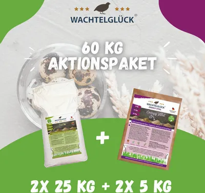 Produktbild von WachtelGlück® Eco 50 Kg + 10 Kg Vital Energy