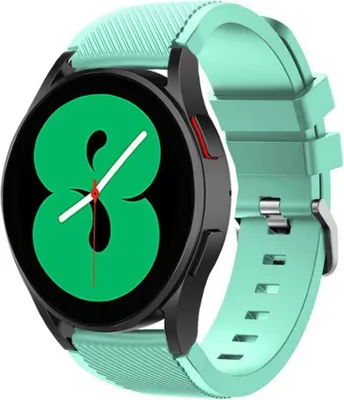 Produktbild von Strap-it Samsung Galaxy Watch 4 Silikonarmband - 44mm (Aqua)