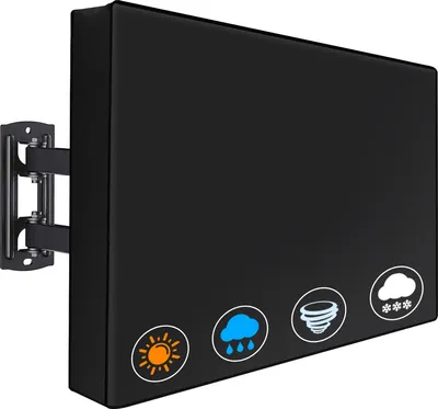 Produktbild von TV Schutzabdeckung 40-43 Zoll Heavy Duty Wasserdicht, 600D Oxford Stoff mit PolyurethanBeschichtung für Außenbereich | Bildschirm- und Display-Schutz für Fernseher bei Regen, Sonne & Staub