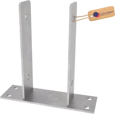Immagine prodotto di GeZu Impex Supporto per Pilastri a U 91 x 200 mm Zincato a Caldo Calcestruzzo in Staffa per Pilastri a U Supporto per Deck Base Rialzata