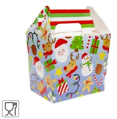 Produktbild von Leckerlibox Weihnachtskarton 14 cm | 48 Stück