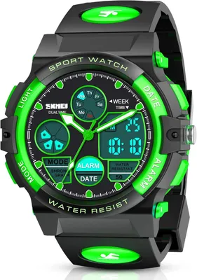 Produktbild von Wasserdichte Digitaluhr für Kinder mit LED-Hintergrundbeleuchtung, Wecker und Stoppuhr – ideales Geschenk für Jungen und Mädchen!