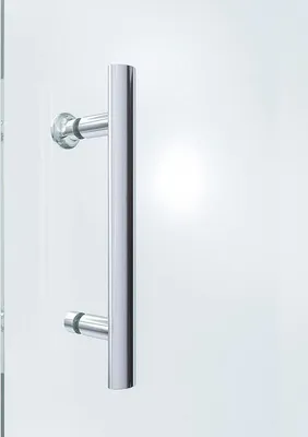 Produktbild von Famanu Halter für Duschtüren - Edelstahl verchromt, 145 mm Abstand