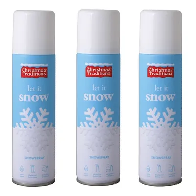 Produktbild von 3 x 150ml Schneespray Kunstschnee Sprühschnee Dekoschnee Schnee Dekoration