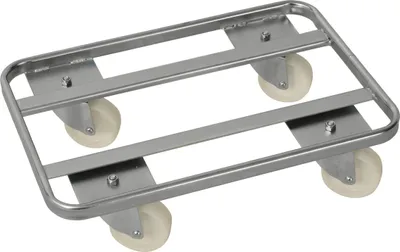 Produktbild von Kongamek Rollwagen verzinkt 600x400x160mm mit 4 Lenkrollen und 300kg Tragkraft