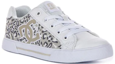 Produktbild von Dc Shoes Chelsea In White Leopard For Women – 6 UK - 39 EU - 8 US / White
