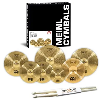 Obrázok produktu pre Sada činelov Meinl HCS-SCS, 6-dielna, vrátane paličiek na bicie