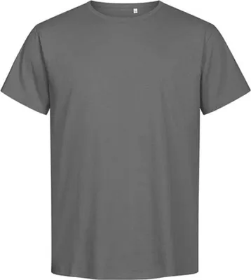 Produktbild von Premium Organic T-Shirt Plus Size Herren, Stahlgrau, 7XL