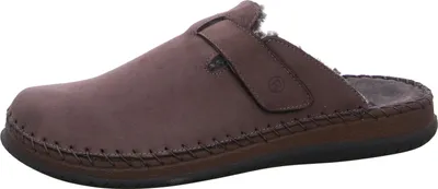Produktbild von Rohde Herren Pantoffel Hausschuh Leder Warmfutter Alassio 6790, Größe:46 EU, Farbe:Braun