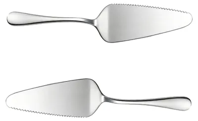 2er-Set Tortenheber aus Edelstahl, poliert, 23 cm